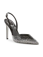 105MM Crystal Slingback Pumps