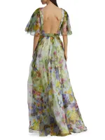 Floral Organza Gown