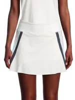 Match Striped High-Waist Skort