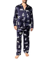 Silk Panthere De Nuit Pajamas