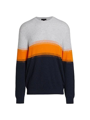 Slim-Fit Colorblocked Crewneck Sweater