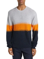 Slim-Fit Colorblocked Crewneck Sweater