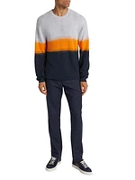 Slim-Fit Colorblocked Crewneck Sweater