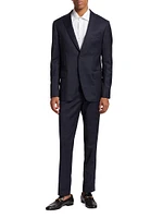 COLLECTION Plaid Single-Breasted Slim-Fit Suit