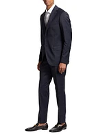 COLLECTION Plaid Single-Breasted Slim-Fit Suit