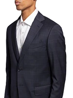 COLLECTION Plaid Single-Breasted Slim-Fit Suit