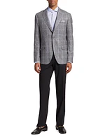 COLLECTION Plaid Wool-Blend Slim-Fit Blazer