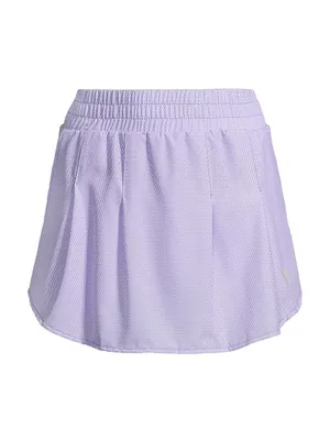 Woven Elasticized Miniskirt