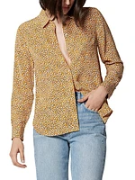 Leema Silk Leopard Shirt