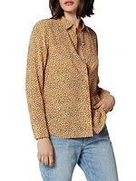 Leema Silk Leopard Shirt