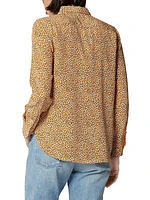 Leema Silk Leopard Shirt