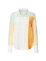 Quinne Silk Colorblocked Shirt