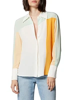 Quinne Silk Colorblocked Shirt