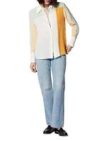 Quinne Silk Colorblocked Shirt