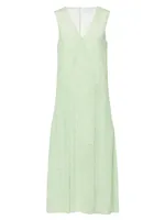 Alice Silk Crocodile Midi-Dress