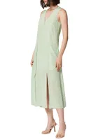 Alice Silk Crocodile Midi-Dress