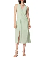 Alice Silk Crocodile Midi-Dress