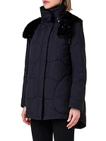 Parka Quilted Faux Fur Coat