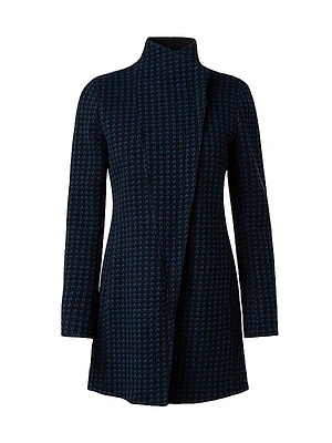Houndstooth Cotton-Blend Jacket