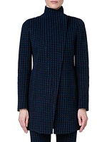 Houndstooth Cotton-Blend Jacket