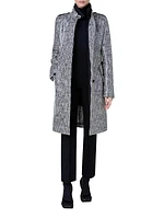 Lacquered Tweed Coat