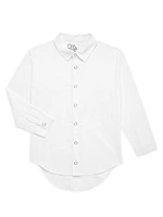 Little Boy's Poplin Long-Sleeve Button-Up Shirt