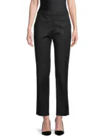 High-Rise Straight-Leg Trousers