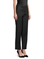 High-Rise Straight-Leg Trousers