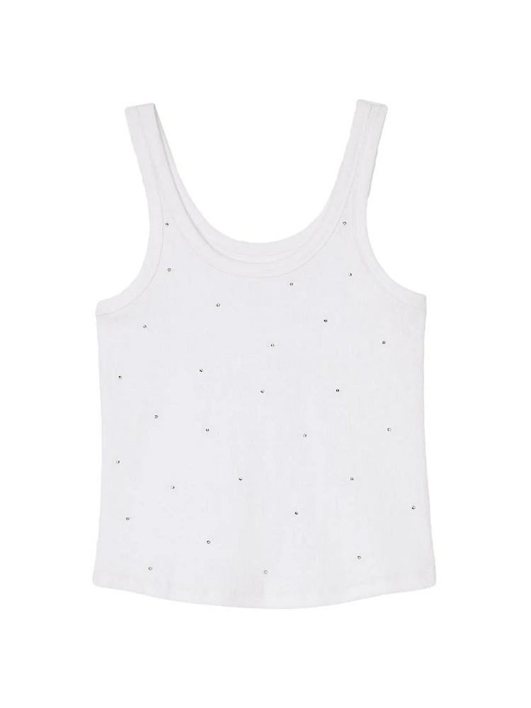 Vest Top with Rhinestones