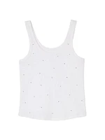 Vest Top with Rhinestones