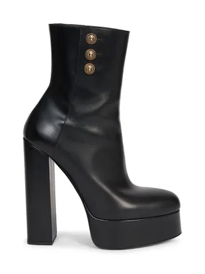 Brune 95MM Leather Ankle Boots