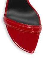 Moneta 95MM Patent Leather Sculptural Sandals