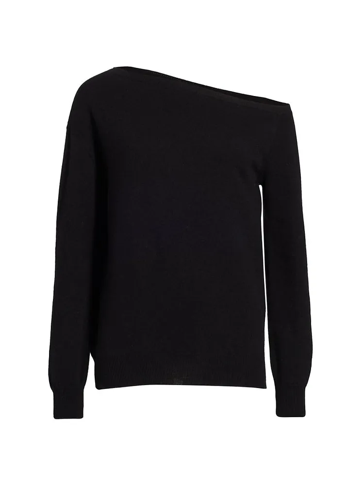 Asymmetric Wool-Cashmere Sweater