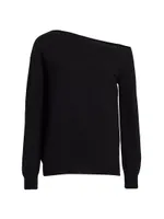 Asymmetric Wool-Cashmere Sweater