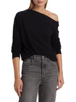 Asymmetric Wool-Cashmere Sweater