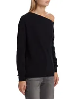 Asymmetric Wool-Cashmere Sweater