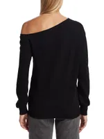 Asymmetric Wool-Cashmere Sweater