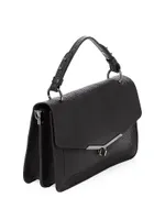 Valentina Leather Flap Satchel