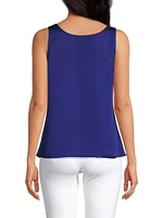 Scoopneck Crepe De Chine Tank