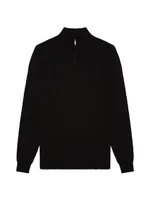 Quarter-Zip Wool Sweater