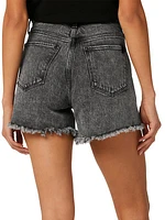 The Alex High-Rise Frayed Denim Shorts