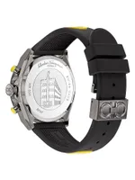 Urban Chrono IP Gunmetal & Silicone Strap Watch