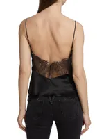 Silk Lace-Paneled Camisole