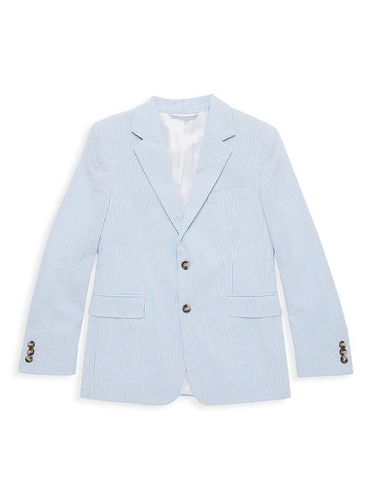 Boy's Seersucker Blazer