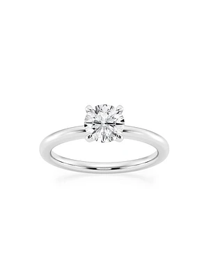 14K Gold & Round Lab-Grown Diamond Solitaire Ring/1.00-5.00 TCW