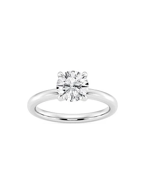 14K White Gold & 1.50 TCW Lab-Grown Solitaire Diamond Ring