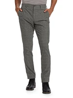 Slim-Fit Plaid Trousers