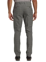 Slim-Fit Plaid Trousers