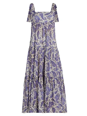 Devi Tie-Shoulder Maxi Dress