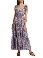 Devi Tie-Shoulder Maxi Dress